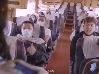 X nominale film tour bus met rondborstig aziatisch hoer origineel chinees av seks film met engels sub